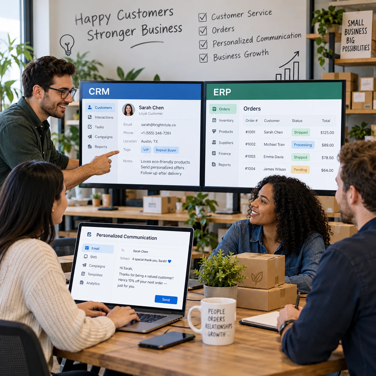 Cómo el software de gestión mejora la experiencia del cliente en las pequeñas empresas